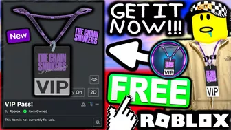 FREE ACCESSORY! HOW TO GET VIP Pass! (ROBLOX The Chainsmokers Concert Experience Event)