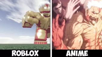 Attack On Titan vs Roblox