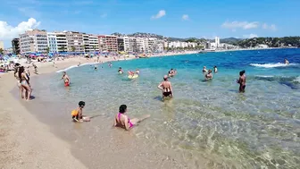 Beach Walking tour - Costa Brava Spain - Spain Holiday, August 2022