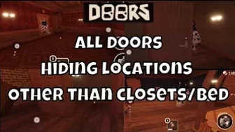 [ROBLOX]Doors-All hiding locations other than Closet/bed