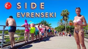 ???????? ANTALYA Side currently Evrenseki beach walk TURKIYE #turkey #side #evrenseki #antalya #beach