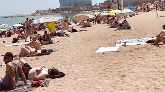 Barcelona beach walk, beach Sant Miquel