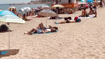 Barcelona beach walk, beach Sant Miquel