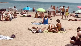 Barcelona beach walk, beach Sant Miquel