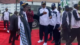 President Buhari Looks Sporty as He Inaugurate the 12th Naval Games in Lagos