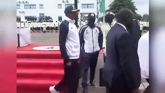 President Buhari Looks Sporty as He Inaugurate the 12th Naval Games in Lagos