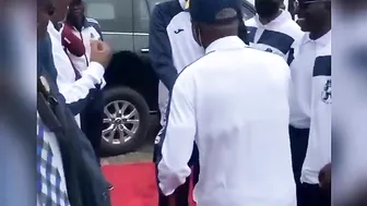 President Buhari Looks Sporty as He Inaugurate the 12th Naval Games in Lagos