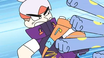 Fang VS BT21 Skins in Hunter Mode - Brawl Stars Animation