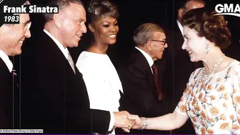 The queen meeting celebrities, through the years