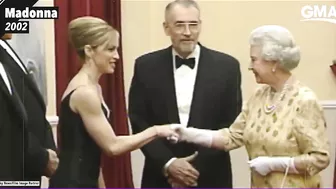 The queen meeting celebrities, through the years