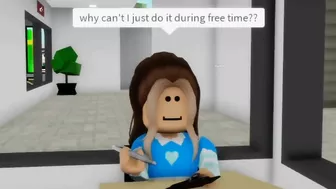 When you do your homework in class (meme) ROBLOX