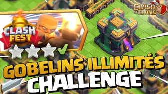 3 ÉTOILES sur le CHALLENGE : GOBELINS ILLIMITÉS de Clash of Clans !