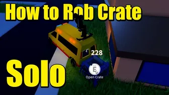 How to Rob the Crate Solo in Roblox Jailbreak