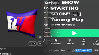 GLITCHED FREE ACCESSORY!? HOW TO GET Tommy Hilfiger Balloon! (ROBLOX Tommy Play Event)