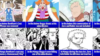 One Piece Anime vs Manga Differences Part 2