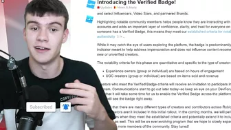 Roblox Added VERIFIED CHECKMARKS... This Is How You Get One!