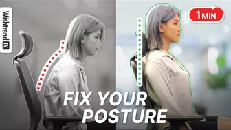 Proper Sitting Posture & Stretching Tips For Your Body Balance | 1 Min Glow Up Project