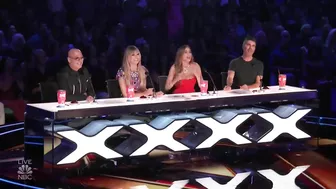 ELVIS Comes Alive To Sing with Simon Cowell, Sofia Vergara and Heidi Klum on America's Got Talent!