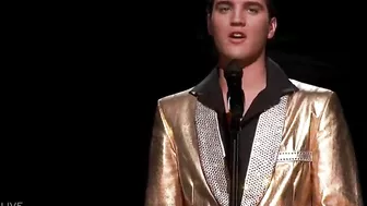 ELVIS Comes Alive To Sing with Simon Cowell, Sofia Vergara and Heidi Klum on America's Got Talent!