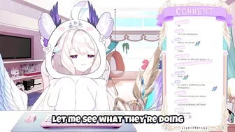 Enna checks on ILUNA's collab stream at the perfect time