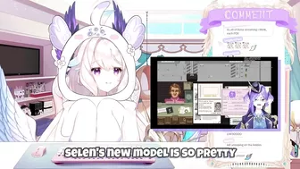 Enna checks on ILUNA's collab stream at the perfect time