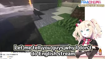 Haachama tells the reason why she hasn't done English Stream lately【Hololive】