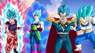 who is stronger / goku & bardock vs vegeta & king vegeta / ANIME X