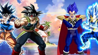 who is stronger / goku & bardock vs vegeta & king vegeta / ANIME X