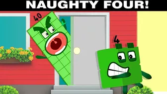 NUMBERBLOCKS FUNNY MEME ANIMATION! NAUGHTY FOUR | FORTY IS SCREAMING!