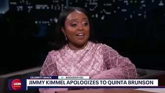 Celebrity Snack: Jimmy Kimmel apologizes to Quinta Brunson | FOX 5 DC