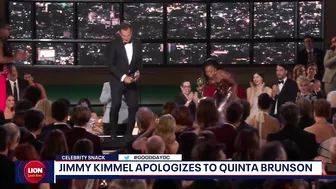 Celebrity Snack: Jimmy Kimmel apologizes to Quinta Brunson | FOX 5 DC