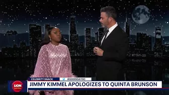 Celebrity Snack: Jimmy Kimmel apologizes to Quinta Brunson | FOX 5 DC