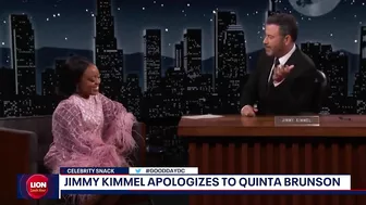 Celebrity Snack: Jimmy Kimmel apologizes to Quinta Brunson | FOX 5 DC