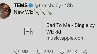 Celebrities Reacts To Wizkid Bad To Me