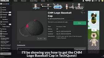 [EVENT] How to get the CHM LOGO BASEBALL CAP in TECHQUEST | Roblox