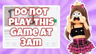 DO NOT PLAY THIS ROBLOX GAME! ????????