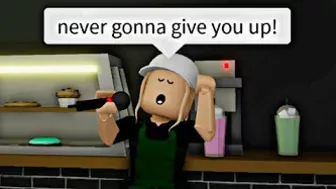 When the Starbucks barista is a singer (meme) ROBLOX