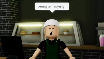 When the Starbucks barista is a singer (meme) ROBLOX