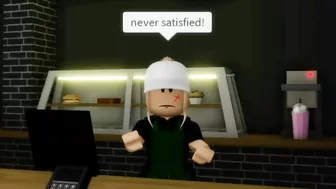 When the Starbucks barista is a singer (meme) ROBLOX