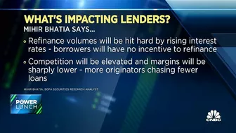 The real challenge is how long these real estate market conditions last, says BofA's Bhatia