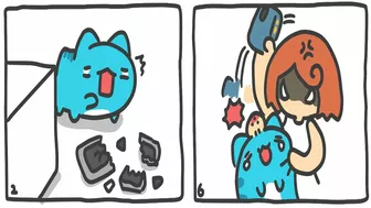 [BUGCAT - CAPOO] - GIRL HITS CAPOO WITH BROKEN PHONE - SILLY CAPOO COMPILATION#78 | FUNNY COMICS