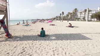 Beach Walk Tour Mallorca Spain / El Arenal Beach / Travel Vlog Spain