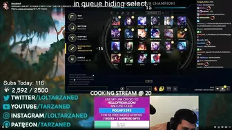 Tarzaned Losing it to Stream Snipers