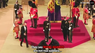 Royal guard FAINTS at Queen's funeral, until...