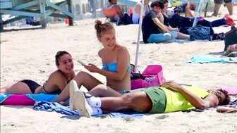 Sitting on Peoples Beach Towels!