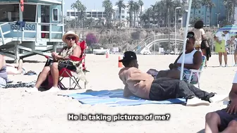 Sitting on Peoples Beach Towels!