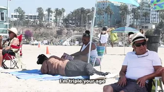 Sitting on Peoples Beach Towels!