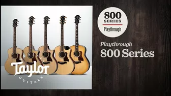 Taylor Guitars Showdown: 800 series (All Steel-string Models) | Playthrough Demo