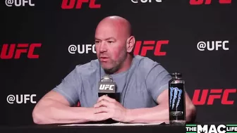 Dana White asked by reporter: “Are kicks to the d*** funny?”