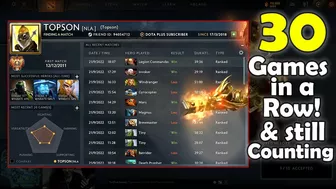 Topson played 30 Pub Games in a row! and still counting!